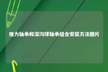 推力轴承和深沟球轴承组合安装方法图片 